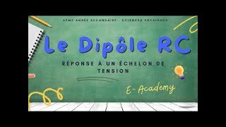 Le dipôle RC  2  réponse à un échelon de tension  une première modélisation [upl. by Pittman]