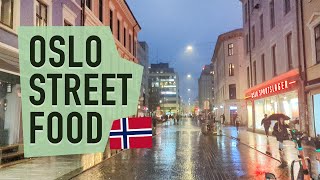 OSLO STREET FOOD and TORGGATA in Oslo Norway 🇳🇴  4K Walking Tour [upl. by Ellehcear]