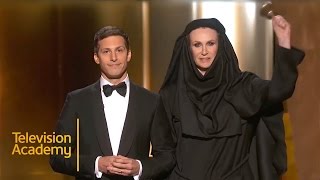 Emmys 2015  Andy Sambergs Opening Monologue [upl. by Kirwin]