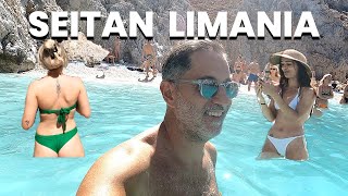 Cretes HEDONISM BEACH  Seitan Limania Drive and Beach Walk 🇬🇷 [upl. by Scornik845]