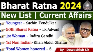 Bharat Ratna 2024  Bharat Ratna Winners 2024  Awards amp Honours 2024  Current Affairs 2024 modi [upl. by Sible]