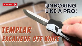 Templar Excalibur OTF Knife Unboxing Like a Pro in 15 Seconds [upl. by Saberhagen]