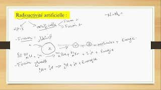 33  La radioactivité artificielle Fission et Fusion [upl. by Hanid]