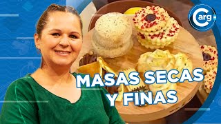 RECETA DE MASAS SECAS Y FINAS PARA HACER EN CASA ECONÓMICAS [upl. by Eilsil282]