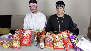 CHOLOS DO HOT CHEETO and TAKIS CHALLENGE [upl. by Nnahteb]