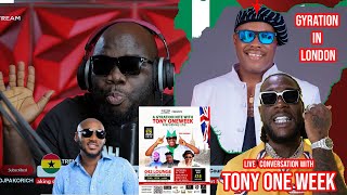 Nigerias King of Gyration Tony One Week share his experience with BurnaBoy and talks about his show [upl. by Annie648]