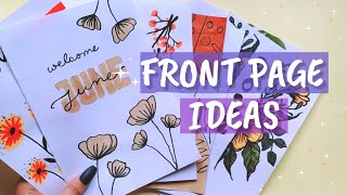 Journal first page design  Cover page ideas [upl. by Berners933]