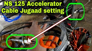 pulsar ns 125 accelerator cable replacementpulsar NS 125 throttle cable [upl. by Benedicto]