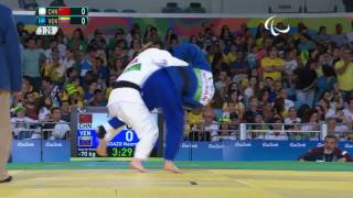 Judo  China v Venezuela  Womens 70 kg Quarterfinal  Rio 2016 Paralympic Games [upl. by Dewie91]