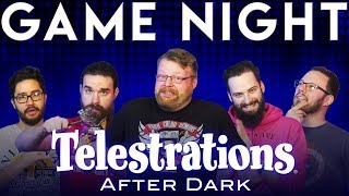 Telestrations After Dark GAME NIGHT [upl. by Nwonknu]