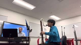 Alfred Reed Scherzo Fantastique  Akshat Ghuge ContraAlto Clarinet [upl. by Enywtna]