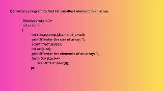 Unlocking Arrays Discovering the Kth Smallest Element [upl. by Aletse]