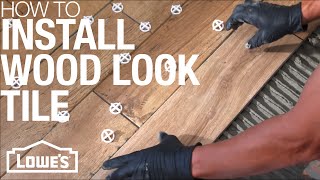 How To Install Wood Look Tile [upl. by Remark374]