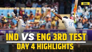 IND vs ENG 3rd Test Day 4 Highlights Jaiswal Jadeja Shine As India Beat England By 434 Runs [upl. by Rtoip]