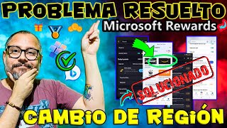 📣 PROBLEMA SOLUCIONADO en los MICROSOFT REWARDS 🏅 Cambios de REGIÓN por BUGS en Microsoft Rewards 💀 [upl. by Rodolph4]