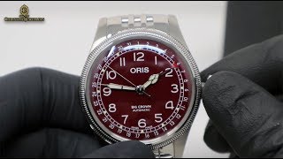 UNBOXING 2019 ORIS 40MM BIG CROWN POINTER DATE RED DIAL 01 754 7741 406807 8 20 22 [upl. by Christin]