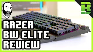 Razer Blackwidow Elite Yellow Switches Review 2018 Gaming Mechanical Keyboard [upl. by Yalc]