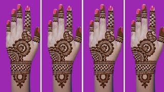 New Easy Mehndi design for Front hand Simple Mehandi design Mehandi ka designHenna Mehndi designs [upl. by Naivatco]