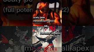 scaly pete vs all apexmaneater shark jaws edit vsbattle vs maneater viral shorts games [upl. by Sirovaj158]