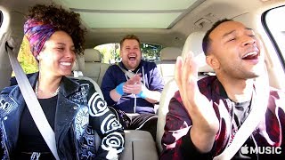 Carpool Karaoke The Series — Alicia Keys and John Legend — Apple TV app [upl. by Noxin]