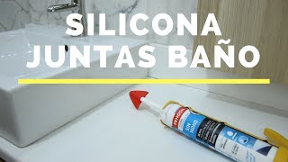 Como renovar juntas de baño con silicona sin manchar  SORTEO [upl. by Anihta680]