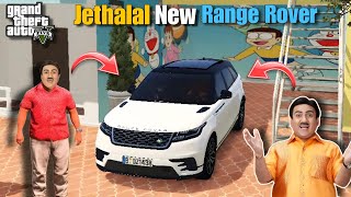 Jethalal New Car Range Rover Velar In Gokuldham Society  TMKOC  GTA 5 Gameplay [upl. by Annayek]