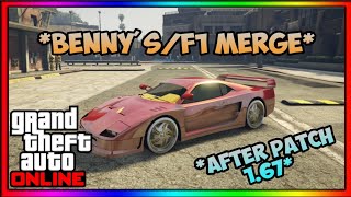 WORKING NOW GTA 5 SOLO CAR TO CAR MERGE GLITCH BENNYSF1 WHEELS ON ANY CAR AFTER PATCH 167 [upl. by Rolan]