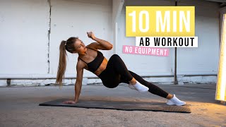 10 MIN AB  CARDIO WORKOUT  no equipment lets get shredded [upl. by Quickel]