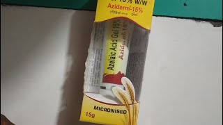 Aziderm 15  gel Aziderm 15 gel uses aziderm 15 gel price aziderm 15 gel for pimple aziderm 15 gel [upl. by Neyud]