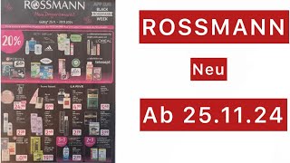 ROSSMANN Angebote und Aktionen gültig von 251124​⁠Werbungde [upl. by Tad188]