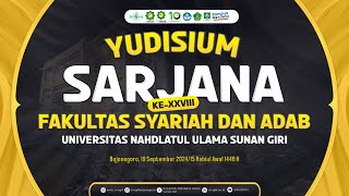 YUDISIUM SARJANA KEXXVIII FAKULTAS SYARIAH DAN ADAB  UNUGIRI [upl. by Marguerita]