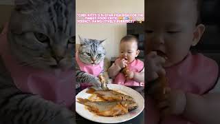 quotWenn die Katze den Kochlöffel schwingt und der BabyBauch brummt 😺🍳🐟👶🍽️ Mahlzeit mit Miau 🐾💕quot [upl. by Pierrepont]