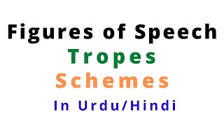 Figures Of Speech  Tropes And Schemes [upl. by Noroj]