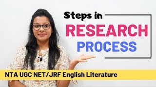 Steps in Research Process Quickest amp Easiest Explanation UGC NET [upl. by Anitsenre]