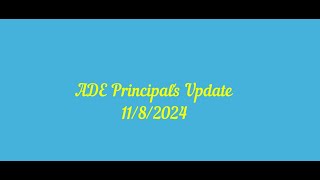 Alice Drive Elementary  Principals Update 1182024 [upl. by Buckley696]