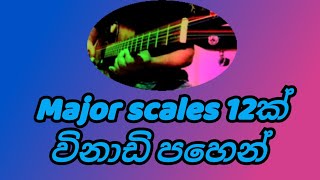 guitar mejor scales  විනාඩි 5 න්  sinhala guitar lesson [upl. by Bord]