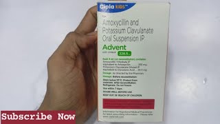 Advent Dry syrup  Amoxycillin amp potassium clavulanate Syrup [upl. by Arymahs]