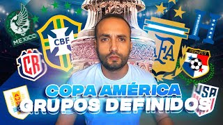 COPA AMÉRICA 2024 GRUPOS DEFINIDOS [upl. by Tereb771]