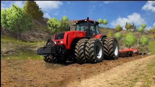 Real indian tractor farming simulator 3D Android gameplay tractor wala video games [upl. by Aleuqahs]