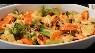 Der schnelle Low Carb Gemüseauflauf  Fitnessrezepte [upl. by Ettenor557]