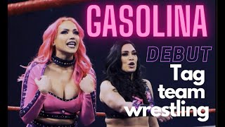 Melina amp Salina de la Renta vs Jazmin Allure amp Madi Wrenkowski Debut  GASOLINA  TSW [upl. by Ylenaj]