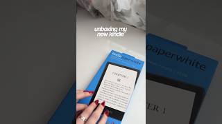 Unboxing my new KINDLE 📖 bookish booktube kindle kindleunlimited unboxing asmrunboxing [upl. by Kcuhc]