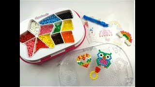 TUTORIAL come FUNZIONANO le AQUABEADS CREAZIONI 2D e 3D [upl. by Ahusoj]