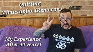 Quitting Mirtazapine Remeron after 40 years Pt1 An introduction into my journey mentalhealth [upl. by Eckblad]