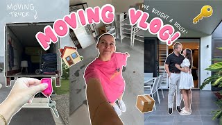 WE BOUGHT A HOUSE 🏠🔑 moving vlog 📦 packing moving organising the new house [upl. by Arahd421]