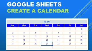 How to Create a Dynamic Calendar in Google Sheets  StepbyStep Tutorial [upl. by Moe868]