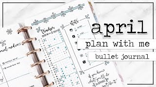 PLAN WITH ME  Bullet Journal Monthly Setup  April 2017 [upl. by Vasily223]