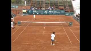 Christian Garin vs Juan Carlos Sáez Futuro Chile F3 2013 [upl. by Amsirp]