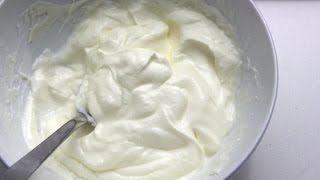 How To Make Crème fraîche  Fatemahisokay كيفية صنع الكريمة الطرية او الكريم فريش [upl. by Kat]