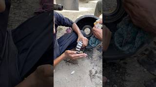 Is it right way to put grease on trailer wheel bearing 🤔 bearin grease restoration [upl. by Crotty602]